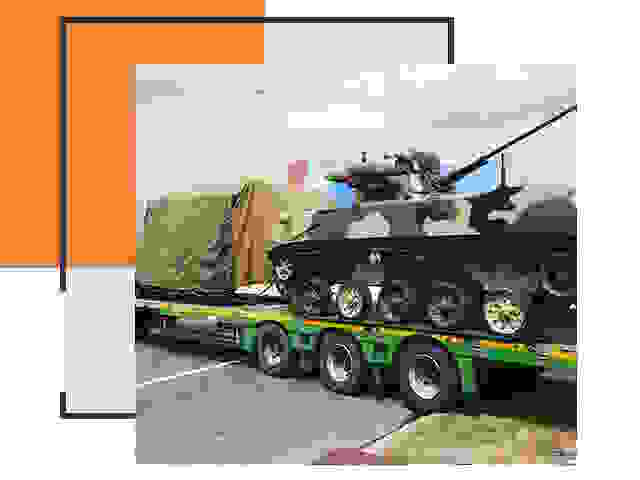 Перевозка военной техники в Мариинске